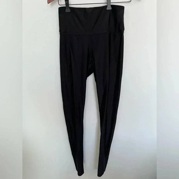 5/20$ Garage Metallic Black High-Waisted Leggings size small - Picture 2 of 7